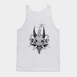 Goat - Head of Baphomet Black Tank Top